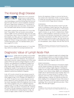 Diagnostic Value of Lymph Node FNA The Kissing (Bug) Disease