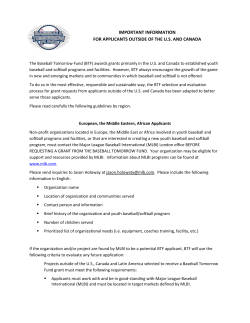 IMPORTANT INFORMATION FOR APPLICANTS OUTSIDE OF THE
