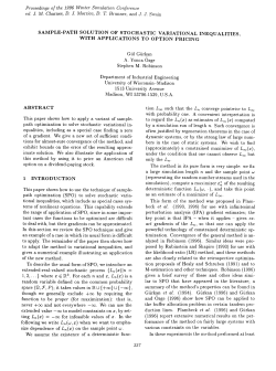 sample-path solution of stochastic variational inequalities, with