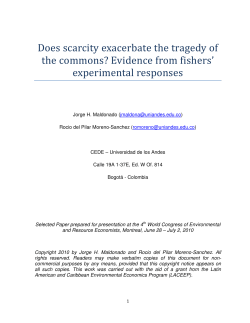Does scarcity exacerbate the tragedy of the commons? Evidence