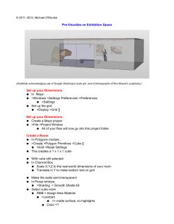 Pre-Visualize an Exhibition Space Set up your