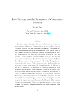 Job Market Paper - Royal Holloway, University of London