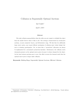 Collusion in Sequentially Optimal Auctions