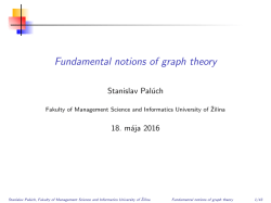 Fundamental notions of graph theory
