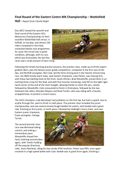 Final Round of the Eastern Centre MX Championship