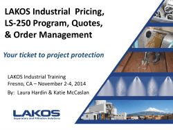 The Complete LS-250 LAKOS Price List