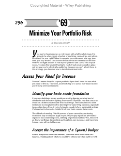 Minimize Your Portfolio Risk