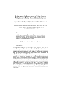Flying Agent: An Improvement to Urban Disaster