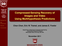 Compressed-Sensing Recovery of Images and Video Using