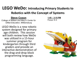 LEGO WeDo - Steve Coxon