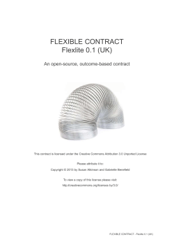 An open-source, outcome-based contract