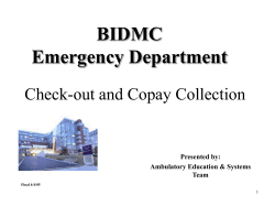 Check-out and Copay Collection