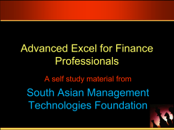 Session 6: What-if - South Asian Management Technologies