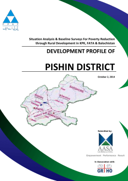 District Pishin - Pakistan Poverty Alleviation Fund