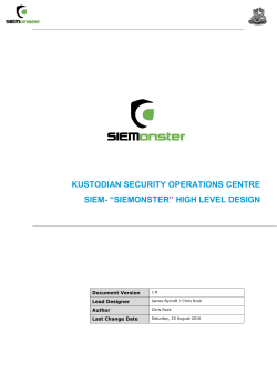 kustodian security operations centre siem