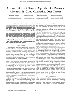 A Power Efficient Genetic Algorithm for - eco-cloud