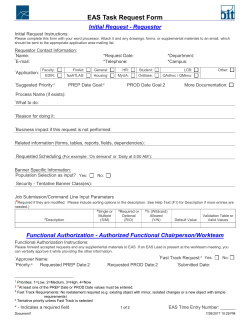 EAS Task Request Form