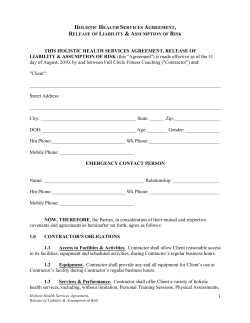 this "Agreement" - Full Circle Fitness Coaching