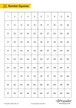 Number Squares - Propeller Education