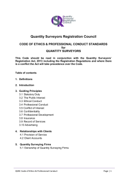 Quantity Surveyors Registration Council