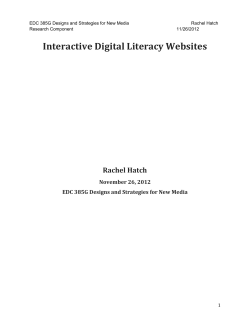 Interactive Digital Literacy Websites