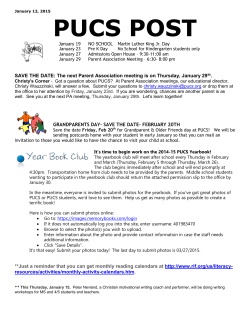 PUCS POST - Pittsburgh Urban Christian School