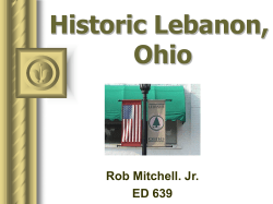 Historical Lebanon, Ohio - Wright State University