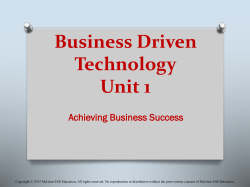 management information systems - Higher Ed - McGraw