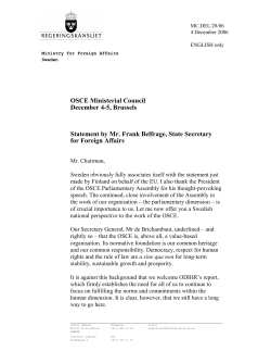 OSCE Ministerial Council December 4
