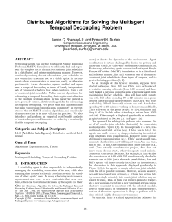 Distributed Algorithms for Solving the Multiagent Temporal