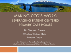 Making CCO work by leveraging PCPCH