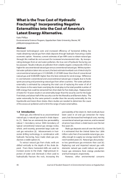 What is the True Cost of Hydraulic Fracturing?