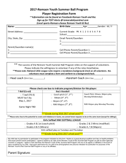 2017-Remsen Youth Summer Ball Program Player