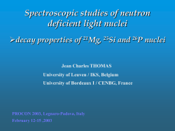 Spectroscopic studies of neutron deficient light nuclei