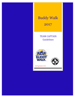 TEAM CAPTAIN Guidelines