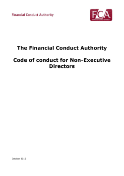 Code of conduct for Non-Executive Directors