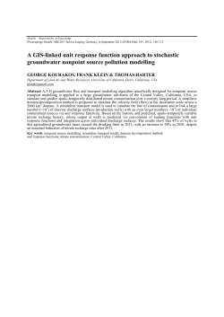 A GIS-linked unit response function approach to stochastic