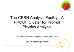 The CERN Analysis Facility - A PROOF Cluster for Prompt