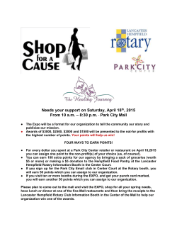 Shop for a Cause April 2015