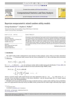 Bayesian nonparametric mixed random utility models