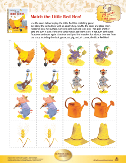 Match the Little Red Hen!