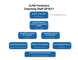 JLHS Forensics Coaching Staff 2016_17