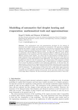 Modelling of automotive fuel droplet heating and evaporation