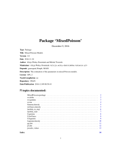 Package `MixedPoisson`