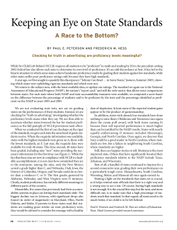 Keeping an Eye on State Standards