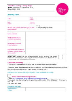 Booking Form