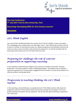 2017 Conference &ndash; workshops and speakers