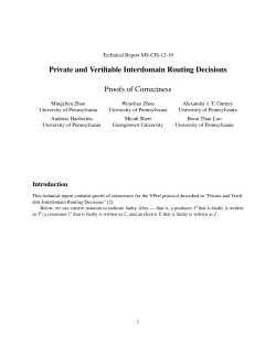 Private and Verifiable Interdomain Routing Decisions