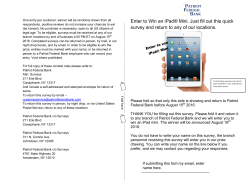 Enter to Win an iPad&reg; Mini. Just fill out this quick