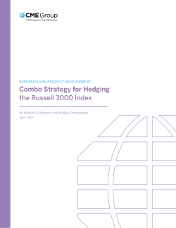 combo strategy for hedging the russell 3000 Index